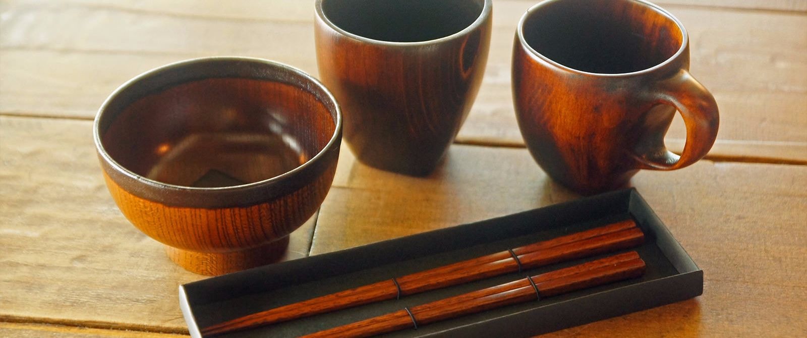 大子フードチャレンジ景品。大子漆八溝塗の漆器。