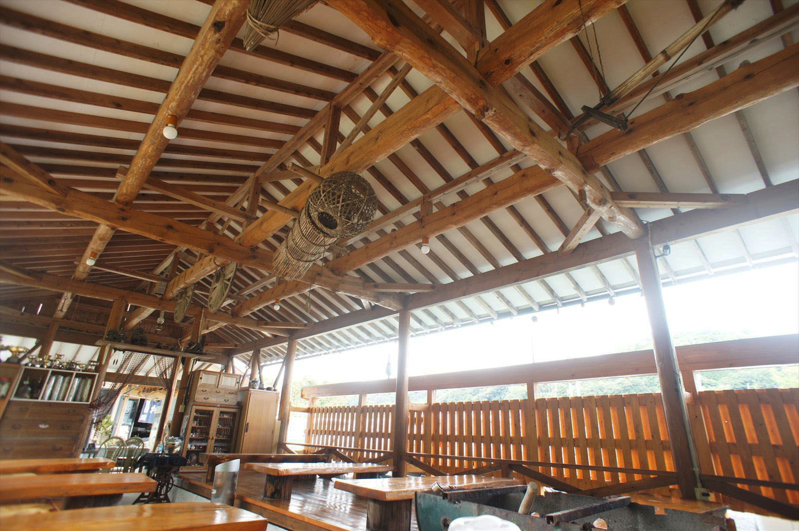 お食事処うめ吉。久慈川の天然鮎・店内。茨城奥久慈大子町